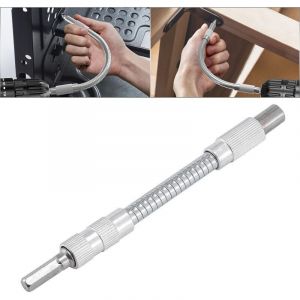 3 Pi&egrave;ces Rallonge Embout Visseuse Flexible Arbre Pour Perceuse Tournevis - 150mm/200mm/300mm, Tournevis Magn&eacute;tique &agrave; Tige Hexagonale de 6,35 mm (1/4