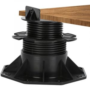 Tubiaz - swanew Plot réglable 60-140mm Plot lambourde reglable, Plot terrasse bois ou composite, 10 pieces