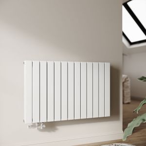 Sonni - Radiateur eau chaude en acier Conception murale Vertical Radiateur chauffage central 630x1004mm Panneau Double Blanc (1258W) Horizontal