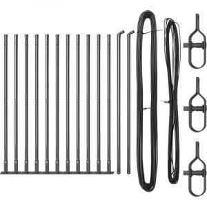 Vidaxl - Ensemble de poteaux de clôture 13 pcs Gris Ø32mm 160 cm Béton