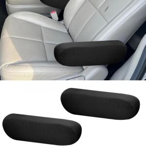 2 Pièces Voiture Accoudoir Pad Universel Noir Protège Accoudoir Voitur Housse Daccoudoir de Voiture Housse Daccoudoir de Siège Avant de Voiture pour