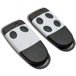 Lot de 2 t&eacute;l&eacute;commandes compatibles CARDIN S449 QZ2 QZ4 433 MHz, &eacute;metteurs &agrave; code tournant &agrave; 2 et 4 boutons pour portes de garage