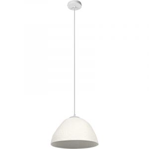 OSRAM Suspension Decor Camel Bell blanche en m&eacute;tal et papier m&acirc;ch&eacute;, E27, 375 mm de diam&egrave;tre, abat-jour en mat&eacute;riau recycl&eacute;, durable gr&acirc;ce &agrave; sa source