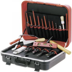 Mallette d'apprenti '&Scaron;&cent; coque dure, avec outils, 24 pices
