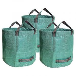 Lot de 3 x 500L Sacs de Jardin 50KG XXL, Sacs de d&eacute;chets Jardin r&eacute;sistants Sac &agrave; d&eacute;chets de Jardin Sac d&eacute;chet en PP Robuste Sac de Jardin