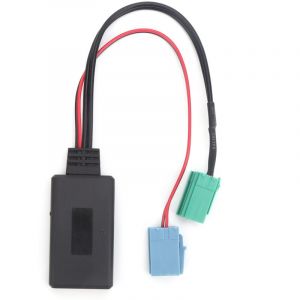 TONYSA Adaptateur audio automatique Mini ISO 6pin 8pin Connecteur Bluetooth 5.0 C&acirc;ble AUX pour Renault Clio / Espace Kangoo Laguna