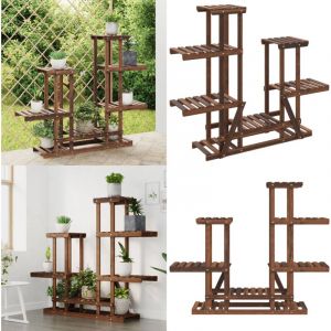 Vidaxl - Support &agrave; fleurs 95x25x96 cm bois massif de sapin - Support Mural Plante - Rangement Plantes - Jardini&egrave;re Murale - Pot Suspendu - Fleur