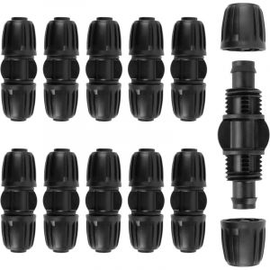 10 pi&egrave;ces connecteurs Droits connecteurs Goutte &agrave; Goutte raccords de Tuyau d'eau 16mm pe Tuyau Tuyau d'eau Goutte &agrave; Goutte syst&egrave;me d'irrigation