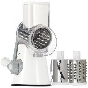 Coocheer - Râpe à Fromage, Râpe à Légumes avec 3 Lames de Tambour, Râpe Cuisine pour Une Coupe Plus Facile, Trancheuse à Légumes pour Le Fromage, Le
