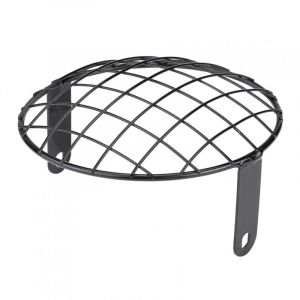 Grille de phare de moto de 20,32 cm de diam&egrave;tre, grille de phare de moto universelle en diamant pour cycle automatique (noir)