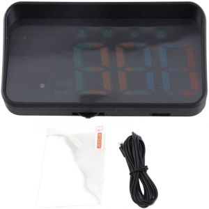 Zoternen - Système de projecteur de compteur de vitesse gps de pare-brise de voiture hud avec affichage haute définition sur des affichages d'alerte