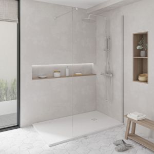 KOES - Receveur de douche en r&eacute;sine mod&egrave;le NILO &ndash; 120x150 &ndash; Blanc RAL 9003