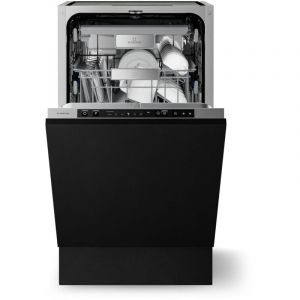 Klarstein Velaire Lave Vaisselle Encastrable 45 cm - 10 Couverts, 6 Programmes, Silencieux 42 dB, Classe B, AquaStop, Acier Inox, Lave-vaisselle