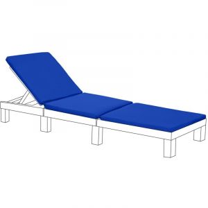 Coussins de Transat de Remplacement Pour Allibert Keter Daytona, Coussin de transat d'extérieur, 198x66x5cm Coussin de chaise longue résistant à