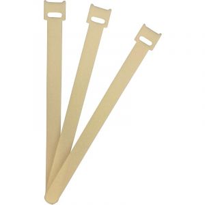 Fastech - ETK-3-200-0000 Collier de serrage auto-agrippant pour grouper partie velours et partie agrippante (l x l) 200 mm x 13 mm blanc 1 pc(s)