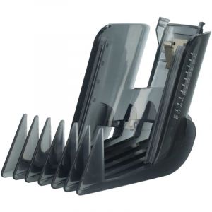 vhbw Sabot de coiffure compatible avec Philips QC 5105 tondeuse, rasoir - sabot de remplacement gris / transparent