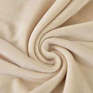 HOUSSE DE CHAISE VELOURS ÉPAIS CRÈME BEIGE taille L GRAND DOSSIER HAUT 70cm