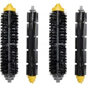 4 jeux de brosses rotatives de rechange, compatibles avec les aspirateurs iRobot Roomba s&eacute;rie 600 (mod&egrave;les 610/620/630/650/680).