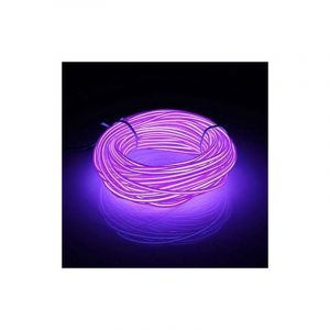 5M Fil Neon Flexible Lumiere avec le Pack de batterie Néon brillant l'effet stroboscopique fil électroluminescent Parti de Noel, Halloween Fete,