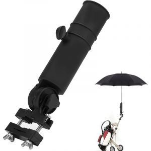 Porte-parapluie pour chariot de golf, support de parapluie réglable pour chariot de golf, support de parapluie pour fauteuil roulant d'extérieur,