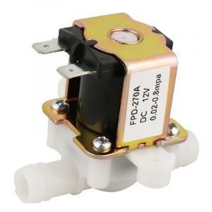 Vanne &Eacute;lectromagn&eacute;tique Electrique, dc 12V Electrovanne &Eacute;lectrique Normalement Ferm&eacute;e n/c Vanne &Eacute;lectrique en Plastique du Commutateur d'Admission