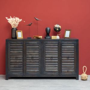 Buffet persiennes Oriel bois manguier 100x180x45cm