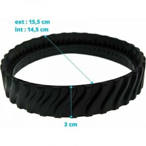 2 chenilles adaptables pour pneus Zodiac MX6 MX8 MX9, Baracuda Robot Nettoyeur de Piscine R0526100