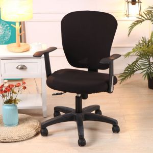 Housse de chaise amovible de style extensible moderne - Housse de chaise amovible et résistante pour chaise de bureau rotative chaise pivotante