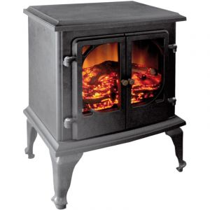 Caminetto Electric Stove Environment Fire Fire Effet 1800 w Vulcano Niklas
