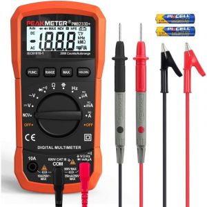 Multimètre numérique, testeur multimètre, voltmètre haute sensibilité, ampèremètre, ohmmètre, mesure la tension AC/DC, le courant AC/DC, la