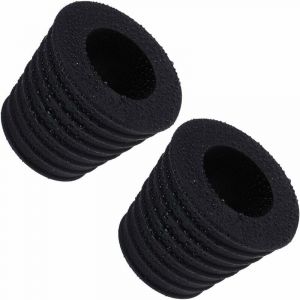 Lot de 2 cales pour parasols de 3,8 cm, c&ocirc;nes pour table de terrasse avec trou d'ouverture de 50 &agrave; 69 mm (2, noir)-LIAIKI