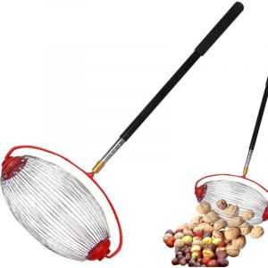 45-150cm Rouleau Ramasse Ramasse Noix, Collecteur De Rouleaux De Châtaignes, Collecteur De Noix À Rouler, Récolteuse De Noix en Aluminium avec Tige