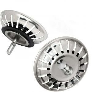 ZVD - Lot de 2 Bouchon Evier Cuisine 80mm &ndash; en Acier Inoxydable 304 ss Anti-Corrosion pour Bonde Evier 80mm - Filtre, Cr&eacute;pine Cuisine Meilleur pour