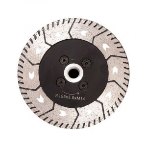 Aougo - Disque Diamant 125MM Lame de Scie Double Lame pour Couper et Moudre Béton Marbre Granit