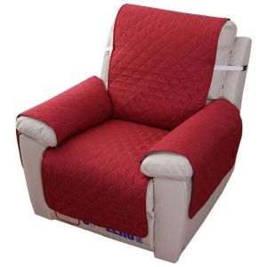 Housse de Fauteuil Relax Matelass&eacute; Antid&eacute;rapant,Couvre Fauteuil Relax Imperm&eacute;able,Protecteur Canap&eacute; 1 Place Doux pour Animaux de Compagnie (Rouge)