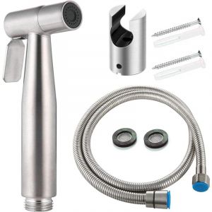 Houhence - Douchette Toilette wc, Douchette wc, Kit de Pulvérisateur de Bidet en Acier Inoxydable, Pulvérisateur de Baignoire Portatif pour