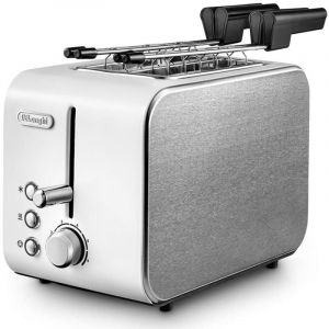 Grille-pain 2 tranches DeLonghi CTX 2203.W Argent Blanc 550 W