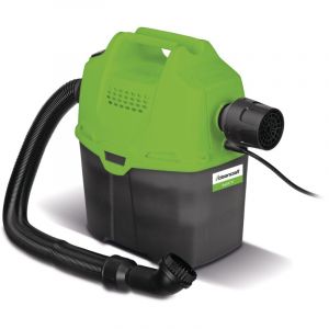 Aspirateur &agrave; sec avec bandouli&egrave;re - cuve plastique 5 L - 1 moteur 0,85 kW 230 V - 74 dB(A) Cleancraft DRYCAT 15