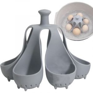Gadget De Cuisson D'oeufs En Silicone, Cuit 4/6 Oeufs &Agrave; La Fois, Support D'oeufs &Agrave; La Coque, Support De Stockage D'oeufs De Cuisine, Tasses &Agrave; Oeufs,
