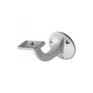 Support main courante 3507 Alu.argenté.anod.D.plaquemurale56mmappuidroit - 3507-01E - Hermeta
