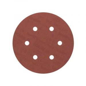 Disque velcro DSV diam&egrave;tre 150 mm, grain de 120, 8 plus 1 trous, 5 pi&egrave;ces