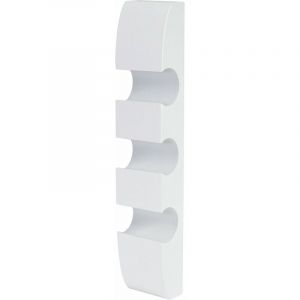 Décoshop26 - Casier à bouteilles support mural porte-bouteilles pour 3 bouteilles 54x13x9cm en bois blanc 040002520