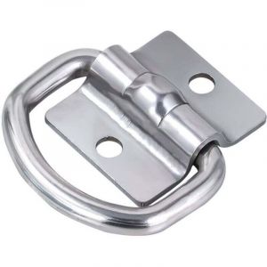 4 Pi&egrave;ces Anneau d'arrimage Anneau en D Anneau Arrimage D'arrimage en D Ancrage,Crochet D'arrimage en D pour Remorque Bateau, Camions, Fourgonnettes