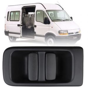 Univcar - Serrure de poignée de porte Poignée de porte extérieure pour Renault Poignée de porte coulissante extérieure côté passager Poignée de porte
