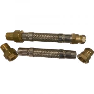 Set de raccordement pour surpresseur à la conduite d'eau - Vert#noir#acier#inox