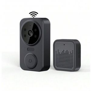 Sonnette vid&eacute;o intelligente sans fil, cam&eacute;ra HD, d&eacute;tection de mouvement, alarme infrarouge, sonnette de s&eacute;curit&eacute;, WiFi