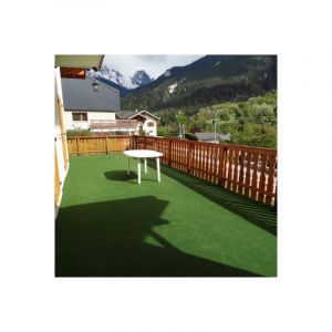 Décoweb - Moquette d'extérieur verte sur plots - Imitation Gazon synthétique - Rouleau de 2m x 14m