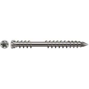 Spax Vis terrasse T&ecirc;te cylindrique TC TORX T25 5X50 Inox A2-10 pi&egrave;ces