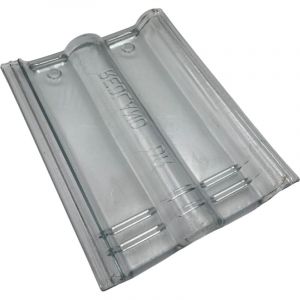 Tuile Double Romaine en Verre