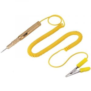 Circuit Testeur Pen, Auto Voiture V&eacute;hicule Testeur de Circuit Testeur DC 6V 12V 24V Ampoule Tension Stylo Testeur Jaune-LIAIKI